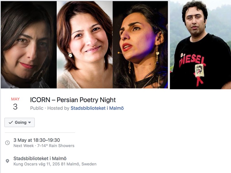 ICORN – Persian Poetry Night